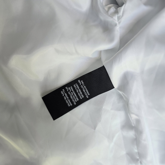 7 For All Mankind Quilted Floral Paisley Jacket White Blue Trim - Picture 14 of 16